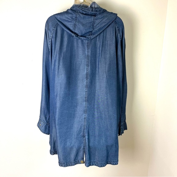 Isaac Mizrahi Blue Utility Jacket - Picture 6 of 12